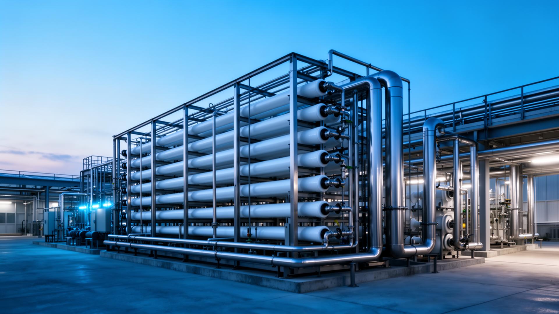 Industrial water treatment plant